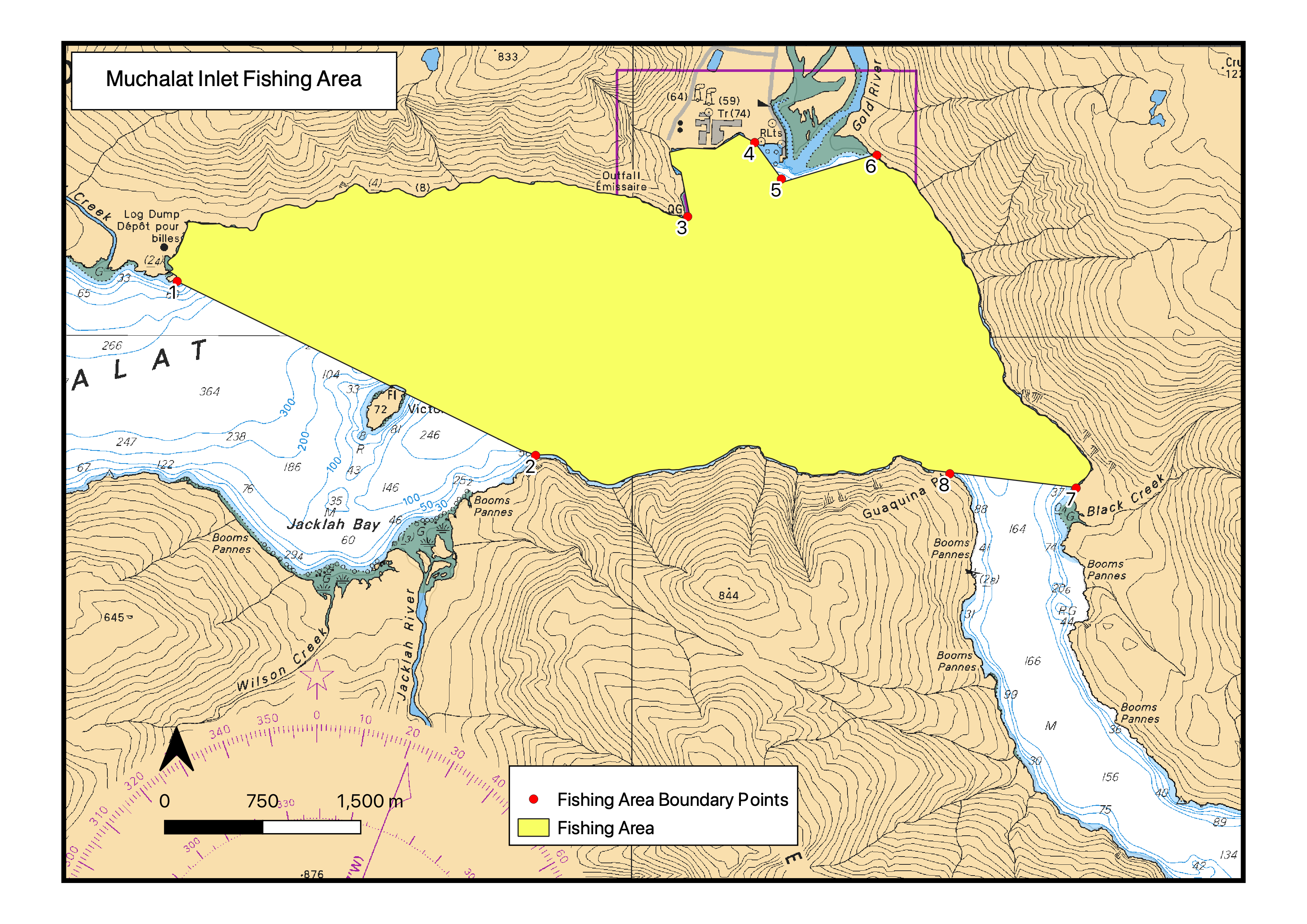 Muchalat Inlet Fishing Area 2021